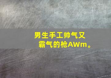 男生手工帅气又霸气的枪AWm。