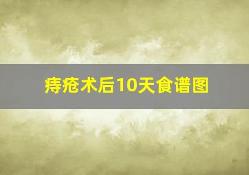 痔疮术后10天食谱图