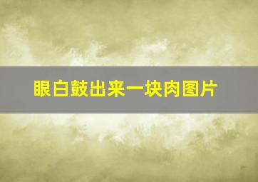 眼白鼓出来一块肉图片