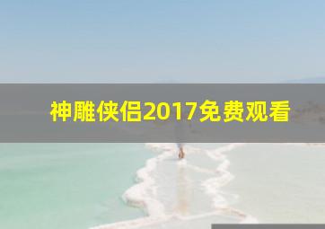 神雕侠侣2017免费观看