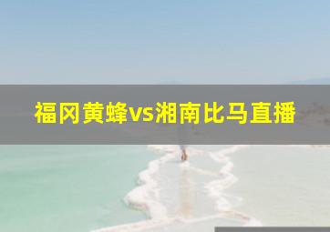 福冈黄蜂vs湘南比马直播