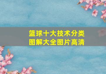 篮球十大技术分类图解大全图片高清