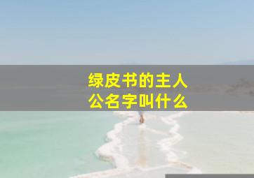 绿皮书的主人公名字叫什么