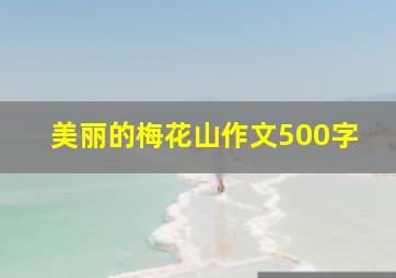 美丽的梅花山作文500字