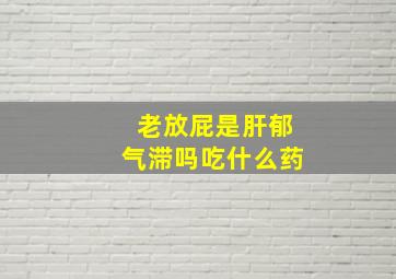 老放屁是肝郁气滞吗吃什么药