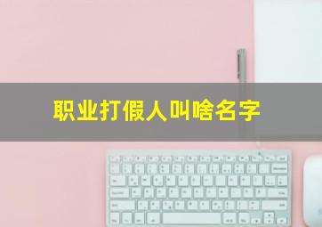 职业打假人叫啥名字