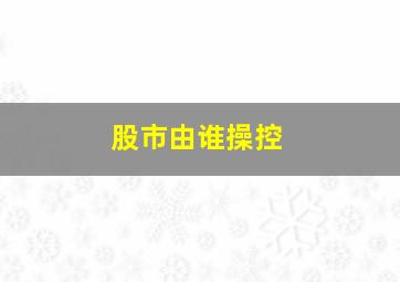 股市由谁操控