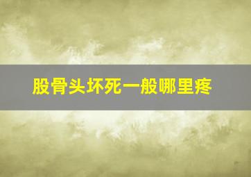 股骨头坏死一般哪里疼