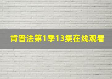 肯普法第1季13集在线观看