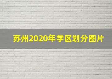 苏州2020年学区划分图片