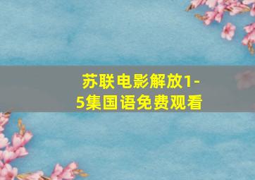 苏联电影解放1-5集国语免费观看