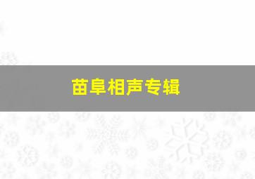 苗阜相声专辑