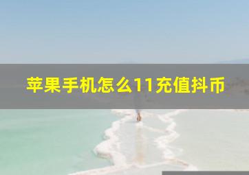 苹果手机怎么11充值抖币