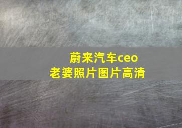 蔚来汽车ceo老婆照片图片高清