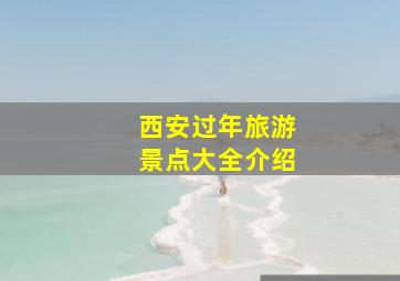 西安过年旅游景点大全介绍