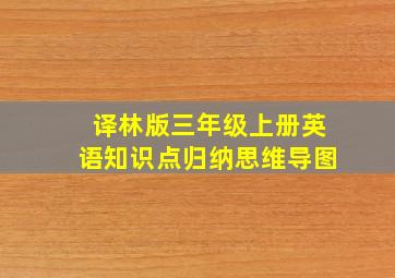 译林版三年级上册英语知识点归纳思维导图