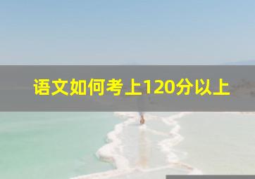 语文如何考上120分以上