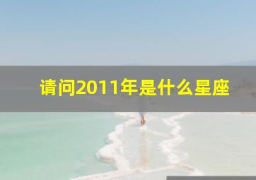 请问2011年是什么星座