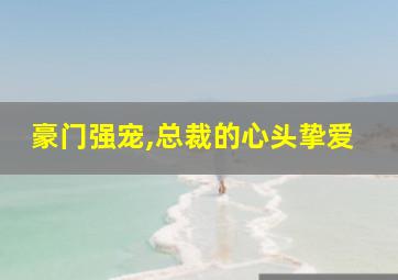 豪门强宠,总裁的心头挚爱