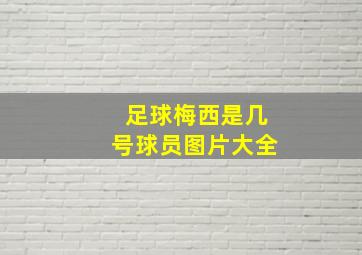 足球梅西是几号球员图片大全