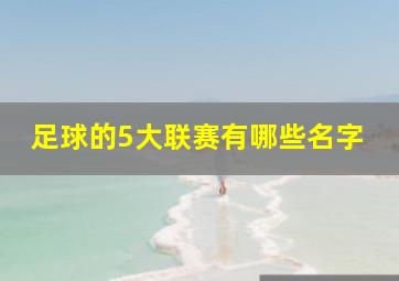 足球的5大联赛有哪些名字