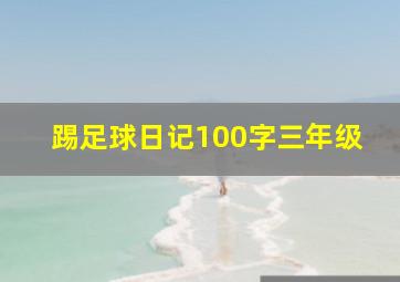 踢足球日记100字三年级