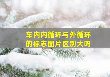 车内内循环与外循环的标志图片区别大吗