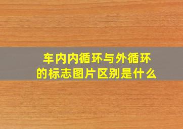 车内内循环与外循环的标志图片区别是什么