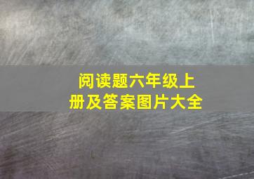 阅读题六年级上册及答案图片大全