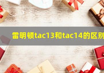 雷明顿tac13和tac14的区别