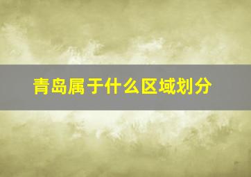 青岛属于什么区域划分