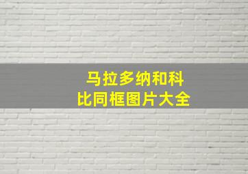 马拉多纳和科比同框图片大全