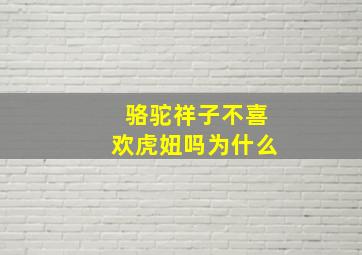 骆驼祥子不喜欢虎妞吗为什么