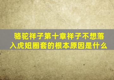 骆驼祥子第十章祥子不想落入虎妞圈套的根本原因是什么