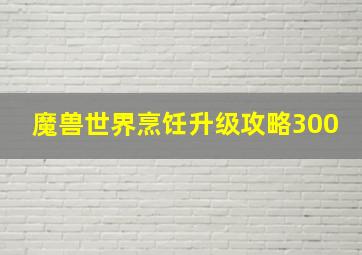 魔兽世界烹饪升级攻略300