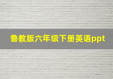 鲁教版六年级下册英语ppt