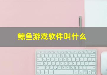 鲸鱼游戏软件叫什么