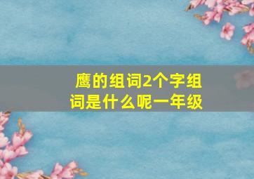 鹰的组词2个字组词是什么呢一年级