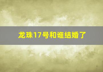 龙珠17号和谁结婚了