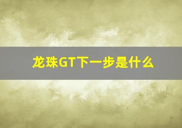 龙珠GT下一步是什么