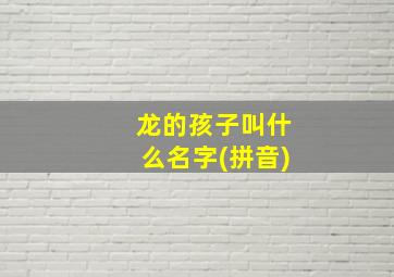 龙的孩子叫什么名字(拼音)